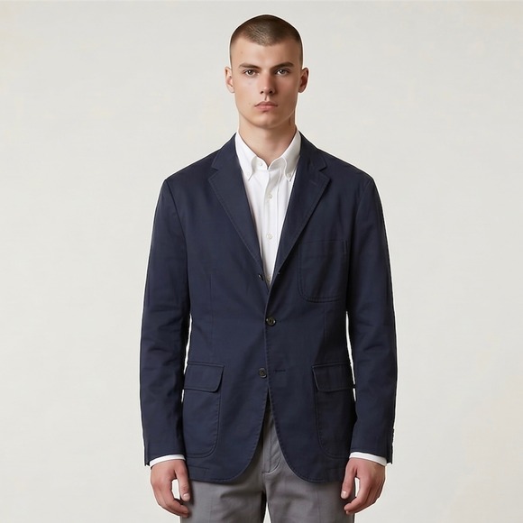 Polo Ralph Lauren Other - Polo by Ralph Lauren Dark Navy Cotton Sport Coat